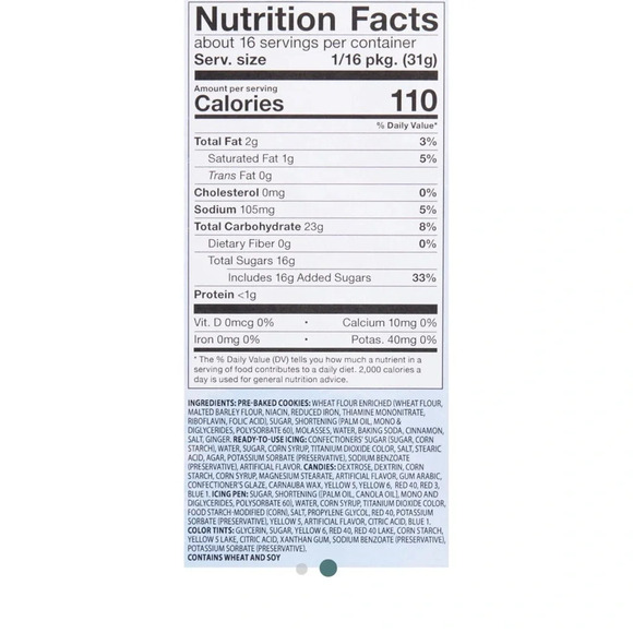 Mushroom Village Gingerbread Cookie Kit, NIB - Picture 2 of 5